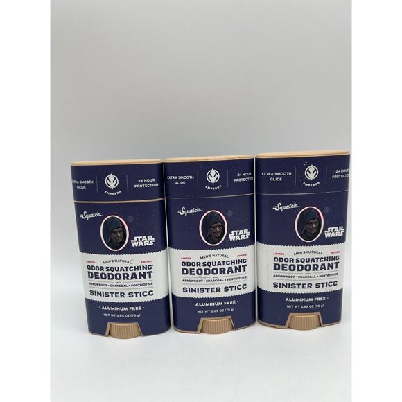 Dr Squatch Sinister Sticc Deodorant Limited Edition Star Wars Lot of 3 - Picture 10 of 10